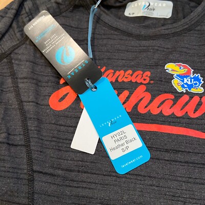 Gilet Sans Manches Levelwear Femme, Taille S, Kansas Jayhawks Royal KU, All Weather, Neuf