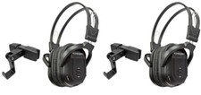2 Wireless Headphones For Rosen Brand Systems IR Rear TV DVD New Headset Holders