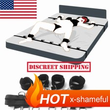 Restraint Tie Set 7 Rings Handcuff Foot Cuff Binding Adult Game Blindfold