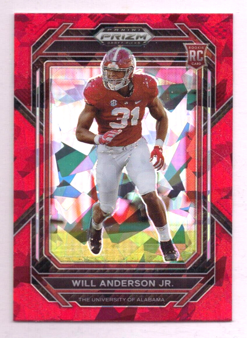 2023 Panini Prizm Draft Picks - Red Ice Prizm #162 Will Anderson (RC)