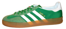 adidas Originals Gazelle Indoor Men's Shoes Size 9 IE6605 Green / White / Gum