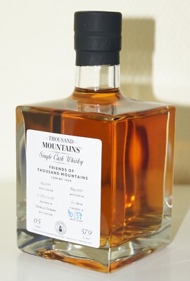 FRIENDS OF THOUSAND MOUNTAINS 2018-2022 Ex-Sherry cask #1443 bottle 8/57 0.5L