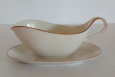 alte Porzellan Sauciere H&G Selb Heinrich 'Anmut' - elenbeinweiß