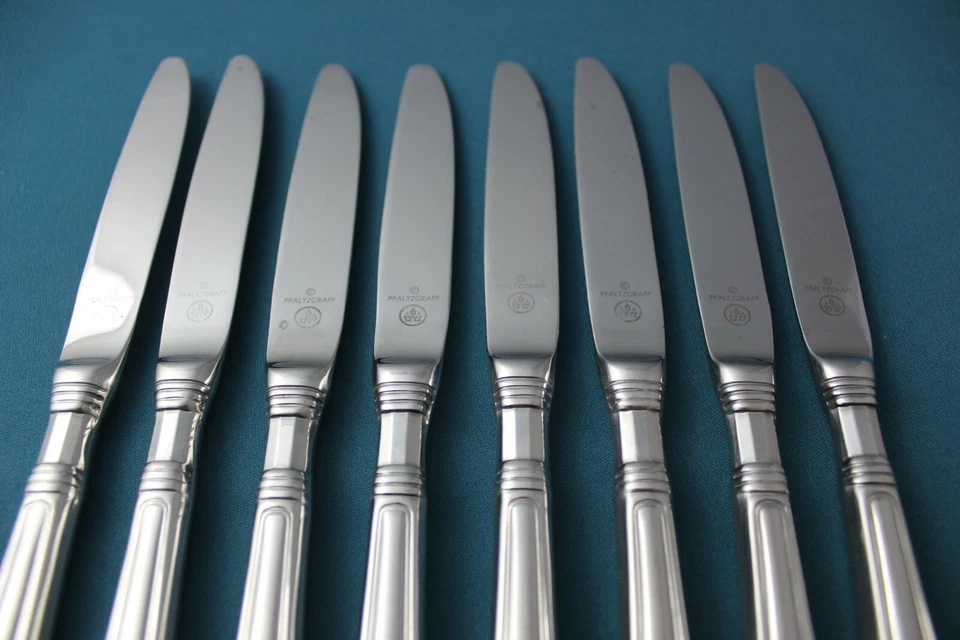 8 Cuchillos de Cena Huecos Pfaltzgraff PROVIDENCE BRILLANTE Inoxidable 8 7/8" Foto 3 de 4