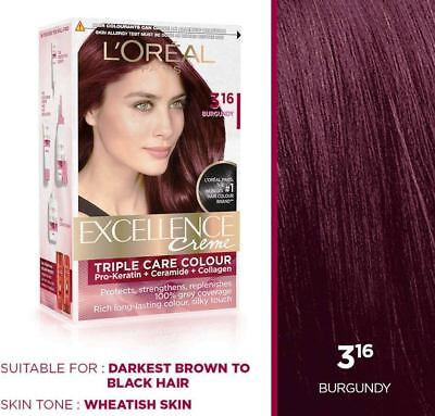  L Oreal  Paris Excellence Creme Hair  Color  Burgundy  3 16 