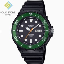 CASIO Collection STANDARD MRW-230HJ-1E3JF Analog Quartz Watch Green Bezel 44.6mm