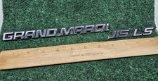 1992-1996 Mercury Grand Marquis Ls Rear Trunk Nameplate Badge Emblem Cracked Jl5