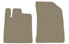 FRONT Fußmatten, Automatten für Peugeot 407 2004-2011, Dunkelbeige x14 Rand