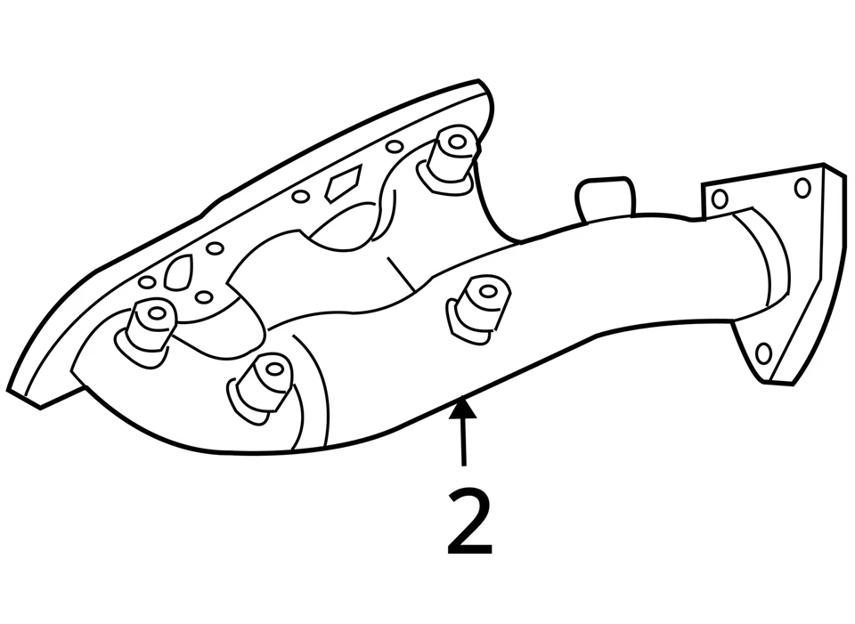 Colector de escape turbocompresor Infiniti G35 2003-2007 con turbocompresor N8TJ7 Foto 4 de 4