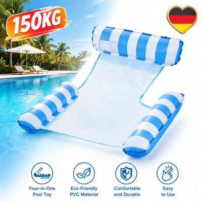 Wasser Hängematte Schwimmende Float Luftmatratze Poolsitz Bett Schwimmsessel