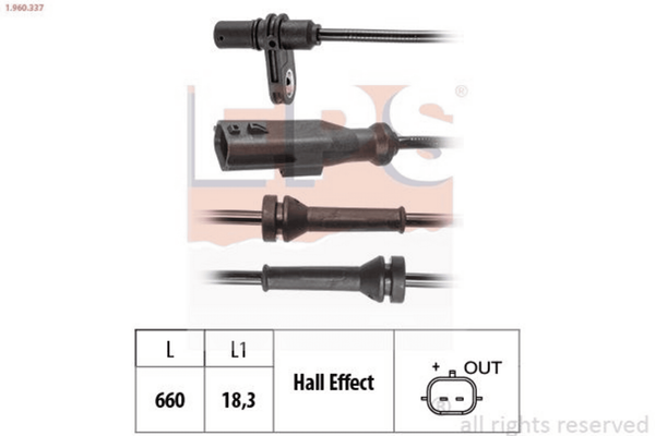 ABS Sensor Raddrehzahl Hinterachse FüR Dacia Jogger Logan III Sandero-image