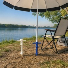 Beach Umbrella Sand Anchor Stand Adjustable Auger Base Holder for Parasol