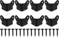 Black Iron Speaker Corner Protectors, 8pcs Metal Box Guards for...