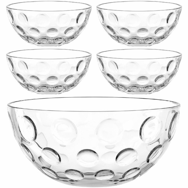 Leonardo Schalenset L Cucina Optic, 5-Tlg., Schale, SchüSsel, Salatschale, Glas-image