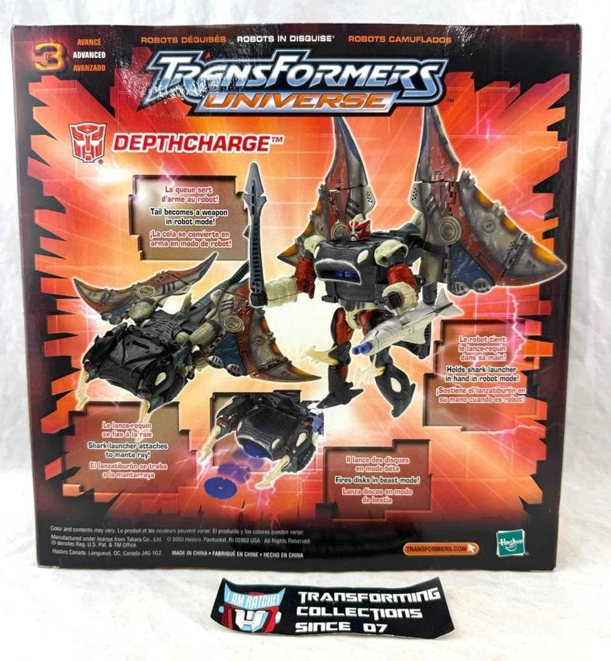 Transformers 2003 Universe Depthcharge MISB - Image 2 of 2