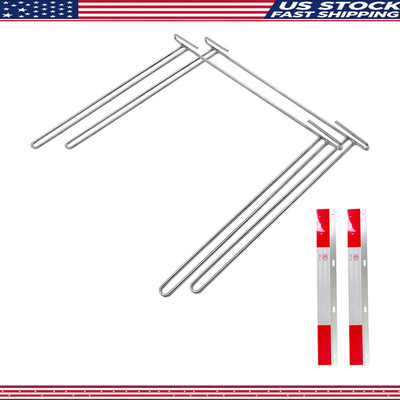 24 Inch Mud Flap Anti Sail Bracket Chrome Mudflap Hanger Holder 2 Pack Aluminum
