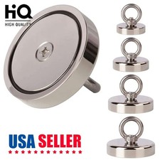 100-1000LB Fishing Magnets Pulling Force Super Strong Round Rare Earth Neodymium