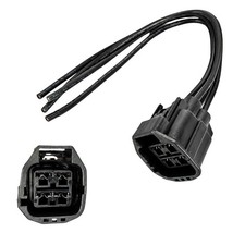 Engine Cooling Fan Motor Connector Wire Harness Plug Kit 4-Way with 8.07'' Compa