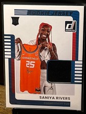 2025 Panini Donruss WNBA Saniya Rivers Rookie Jersey 12 Fresh Pull Game Jersey