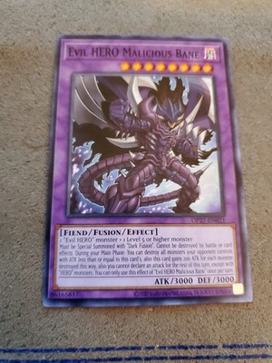 YUGIOH EVIL HERO MALICIOUS BANE COMMON NM OP27-EN021