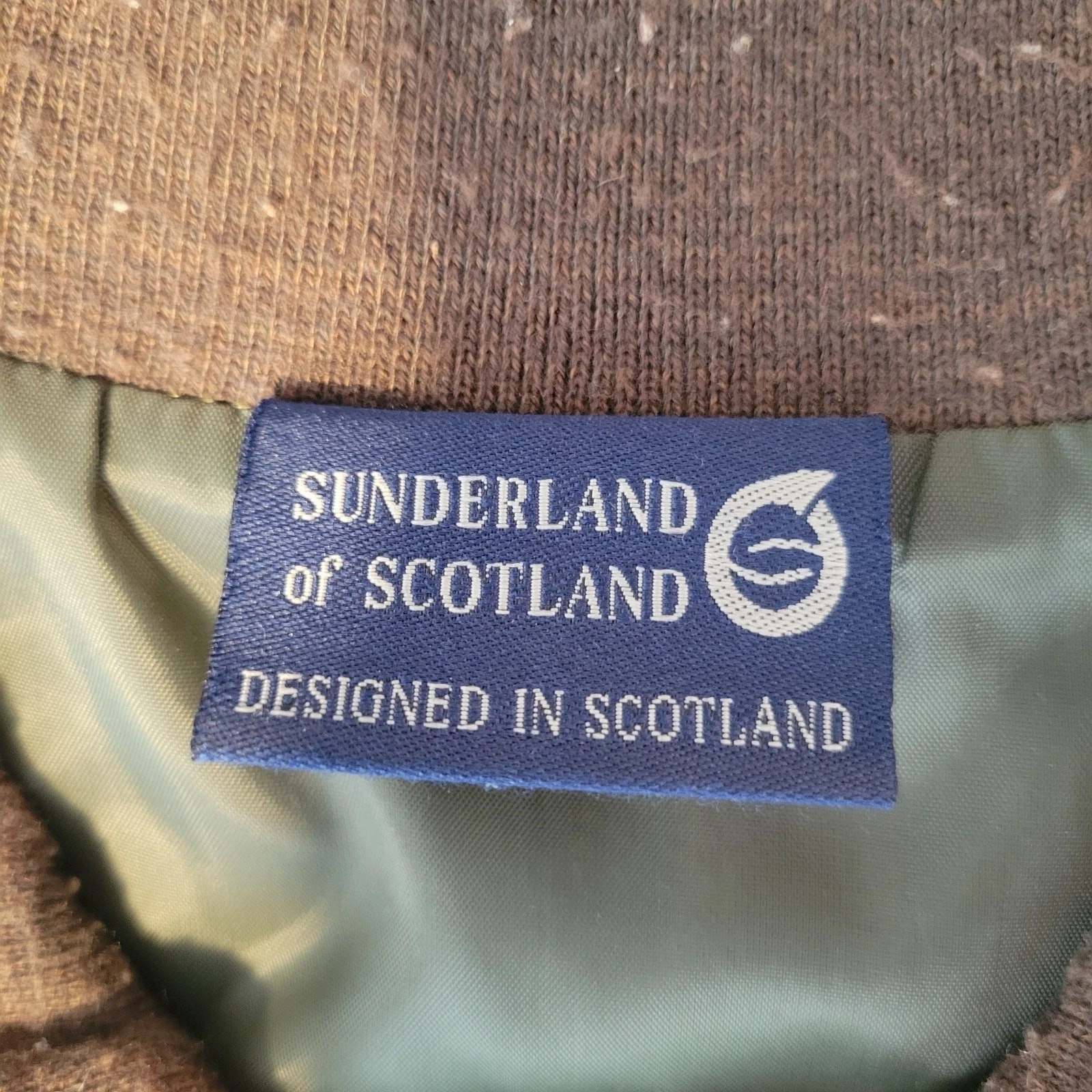 Sunderland of Scotland Golf Vest Olive Green Full Zip Light Weight Size L - product detail image 3