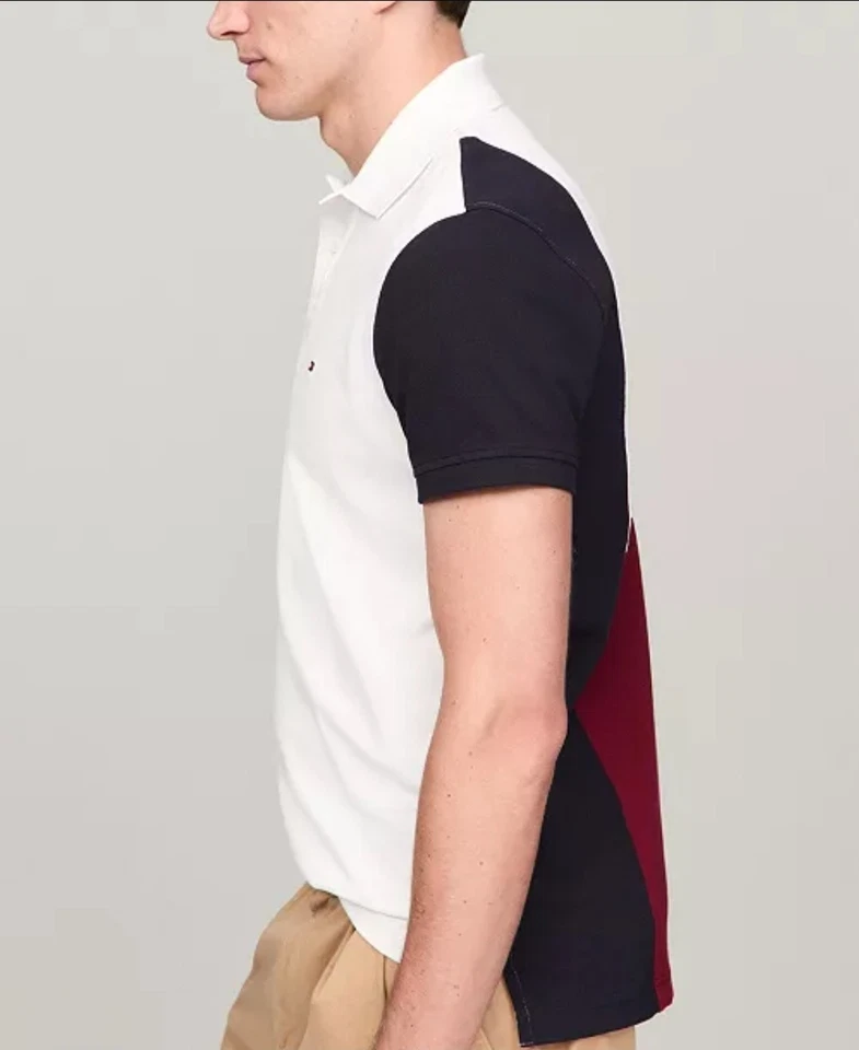 Tommy HilfigerMen's регулярный крой назад флаг рубашка-поло размер XL рекомендуемая розничная цена производителя $79.50 A0034 - Изображение 3 из 3