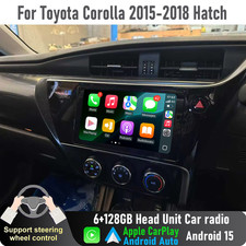 9'' Apple CarPlay 128GB Head Unit Car radio GPS For Toyota Corolla 2015-18 Hatch