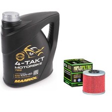 125 Downtown Oil and Filter Kit Mannol Semi Synthetic 10w40 4L Kymco 125 2011 7.50 per litre