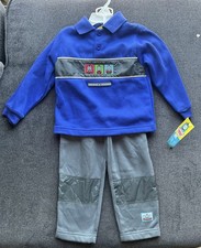 Vintage 2001 Thomas  Friends Outfit Embroidered Sweat Pants And Shirt 4T NOS