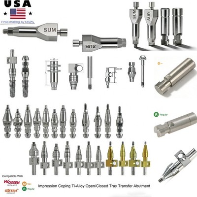 Dental Fixture Lab Analog Impression Coping Open/Closed Tray Hex for Hiossen ET