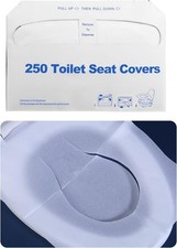 Toilet Seat Covers Disposable 250 Pcs Flushable Seat