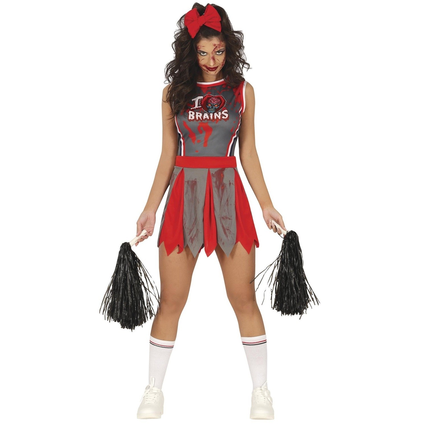 Fiestas Guirca Vestido de Disfraz Diseño Animadora Zombi para Mujer (FG1483)