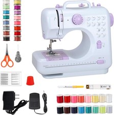 Mini Sewing Machine for Beginners, Portable Electric Sewing Machine with Dual