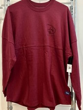 Disney Parks Walt Disney World 2025 Bedazzled Burgundy Spirit Jersey Size M New
