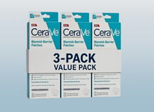 CERAVE BLEMISH BARRIER PATCHES 22 COUNT 2 DIFFERENT SIZE PATCHES 3 PIECE LOT