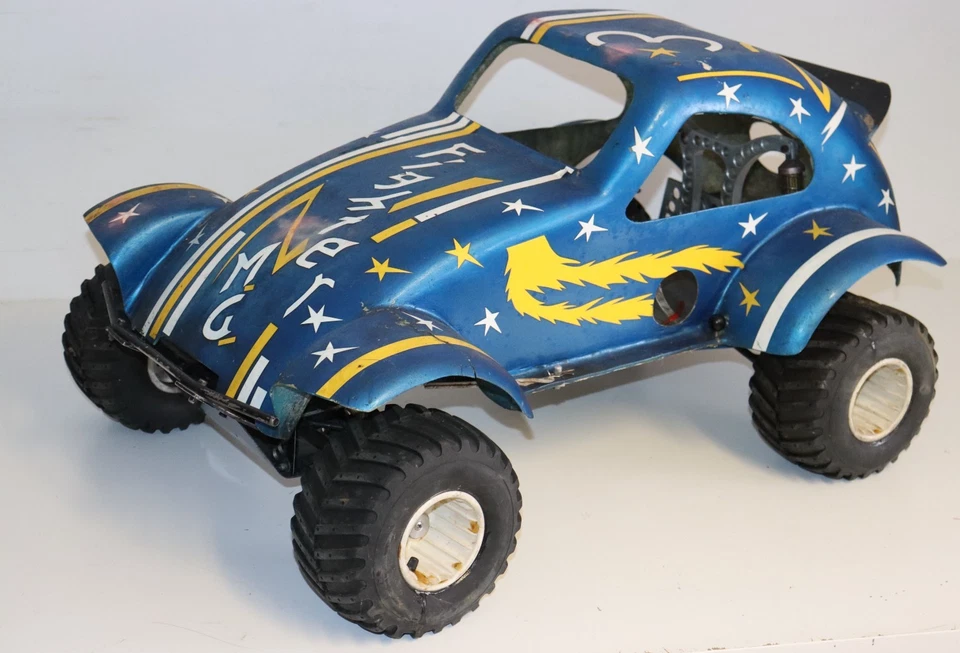 Vintage RC Modell VW Käfer Beetle Baja Bug 80 cm Buggy 1:5 GFK Metallchassis - Bild 3 von 4