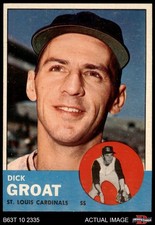 1963 Topps #130 Dick Groat Cardinals 6 - EX/MT