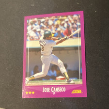 Score 1988 Jose Canseco Oakland Athletics MLB Baseball Card Base Set #45