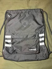 Adidas Thick Canvas Drawstring Bag - Black