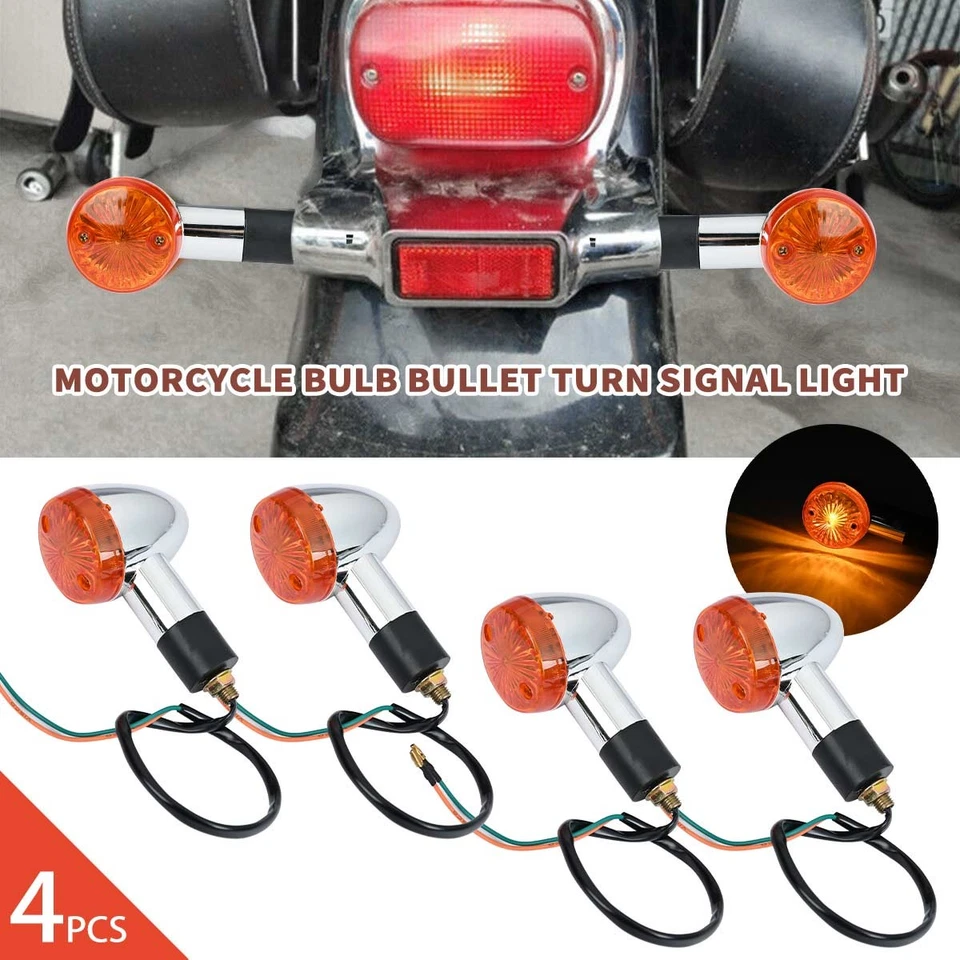 For Honda for Suzuki for Yamaha 4XMotorcycle Turn Signal Blinker Indicator Light Foto 3 de 4