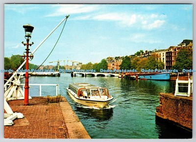 D331980 Amsterdam. Holland. Dünne Brücke und Amstel Schlösser. gebr. Spanjersberg