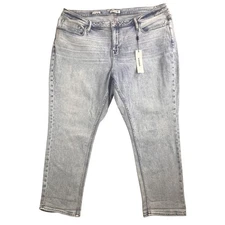 Vigoss Thompson Tomboy Jeans Womens 24 Blue Light Wash Stretch Denim High Rise