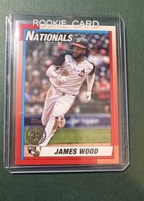 2025 Topps Series 2 - 1990 Topps Baseball James Wood #90B2-47 Pink (RC)