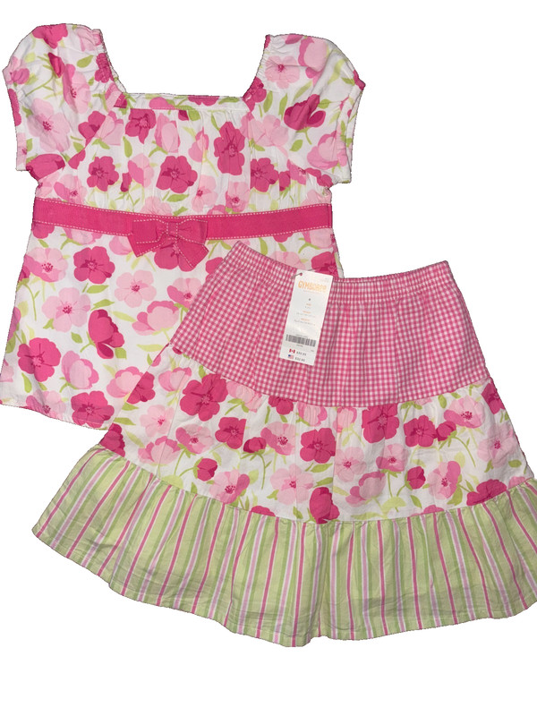 Gymboree vintage 2012 FAIRY GARDEN EASTER skirt & top both NWT  Size 4