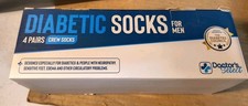 Doctor's Select Diabetic Socks for Men - 4 Pairs Looks Like 4 Different Colors 