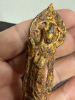 Set Antique/ Vtg. Chinese Gilt Metal Buddha, Glass Bead — photo 6