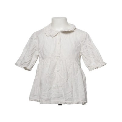 H&M, Kleid, Größe: 134, Weiß, Baumwolle, Streifen, Mädchen #Veo