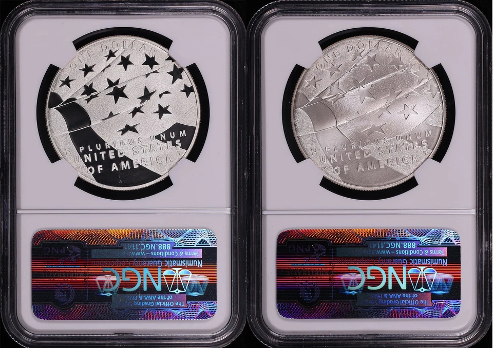 2012-P Star Spangled Banner Silver Dollar Commemorative Set NGC MS/PF-70UC ER - Image 2 of 2