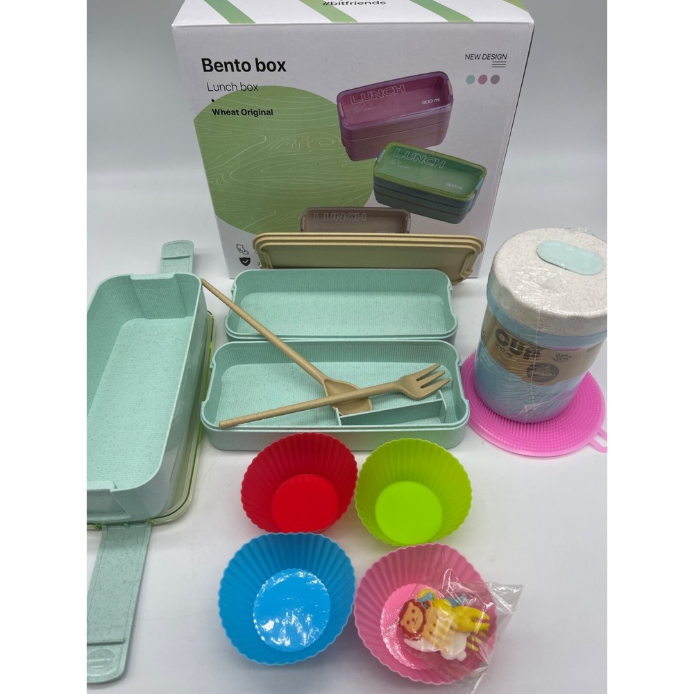 Stackable 3-Tier Bento Lunch Box for Adults
