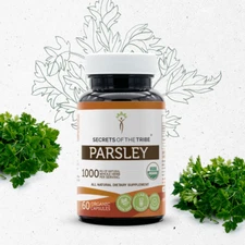 Secrets Of The Tribe Organic Parsley Capsules,500 mg